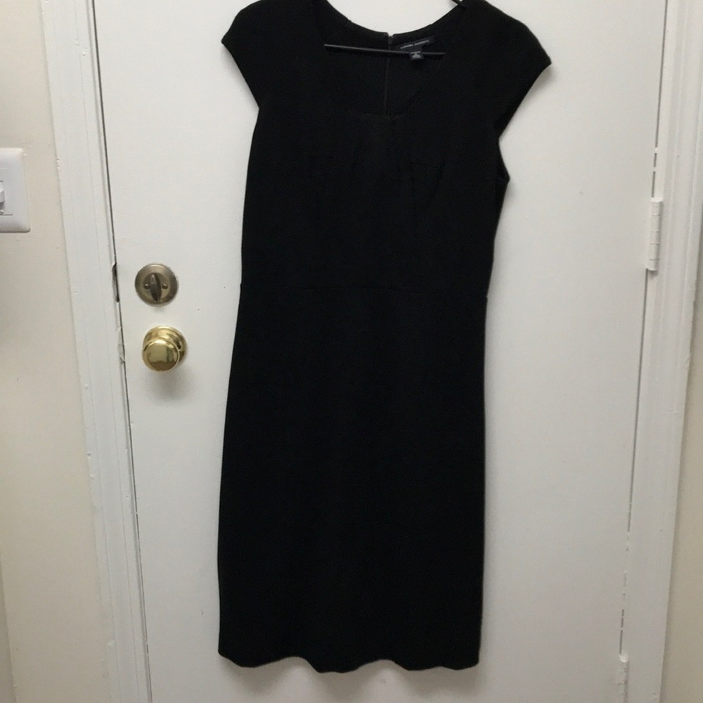 Black banana republic midi dress